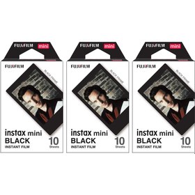 Resim Instax mini Black Edition 10x3 Film Seti 