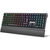 Resim Gamebooster G908 Bolt Rainbow Blue Switch Mekanik Oyuncu Klavye 