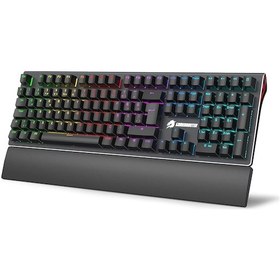 Resim Gamebooster G908 Bolt Rainbow Blue Switch Mekanik Oyuncu Klavye 
