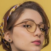 Resim LUNOX Niobe Mat Krem Unisex Ekran Gözlüğü 