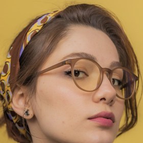 Resim LUNOX Niobe Mat Krem Unisex Ekran Gözlüğü 