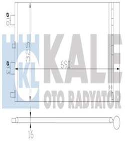 Resim KALE 342840 Klima Radyatoru Kondenser (DACİA: DUSTER 1.6 16V 1.5DCİ 10-) 8200880551 (WE773193) 