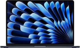 Resim Apple M5 çipli 15 inç MacBook Air Laptop: 15.3 inç Liquid Retina Ekran, 10 CPU, 10 GPU, 24GB Birleşik Bellek, 1 TB SSD Depolama, 12 MP Center Stage Kamera, Touch ID; Gece Yarısı 
