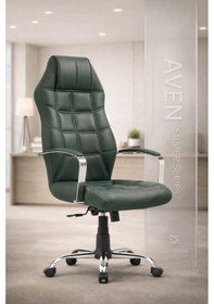 Resim Aven Premium Yönetici Ofis Ve Büro Koltuğu Anatomik Tasarım Lüks Oturum Konforu Haki 
