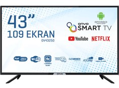 Resim Onvo OV43250 Full HD 43'' 109 Ekran Uydu Alıcılı Android Smart LED TV 