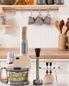 Resim Karaca Mastermaid Prosteel 2000W Mutfak Robotu Soft Cream 