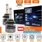 Resim Led 360° M8 Full Power Csp Full Power Led Xenon Canbus H1 H4 H7.. 466217382 