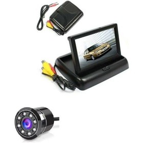 Resim Gpr Geri Görüş Monitörü 4.3" Katlanabilir Ekran Kamera 