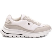 Resim AYAKMOD Beyaz Bağcıklı Hafif Esnek Kadın Spor Ayakkabı Roni G 