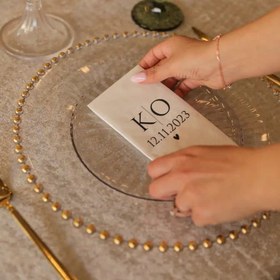 Resim Baskılı Söz Düğün Nişan Peçetesi 20 Adet 