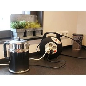 Resim Mena Rise Vario Box 4 Soketli Makaralı 5 mt Kablo 