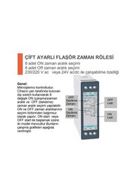 Resim Kael Çift Ayarlı Flaşör Röle Ke-Drn2 