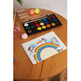 Resim Hoby Games Okul Öncesi Unicorn Küçük Boy 15 Yapraklı Karton Kapaklı Resim Defteri 17X24CM 
