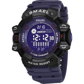 Resim Hanyang Mavi Smael Izle Erkekler Için Açık Spor Dijital Saatler Elektronik LED Erkek Kol Saati Öğrenci Geri Sayım Kronometre Saat Erkek (Yurt Dışından) 