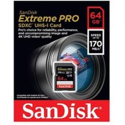 Resim Sandisk 64Gb 170Mb/S Sd Hafıza Kartı 