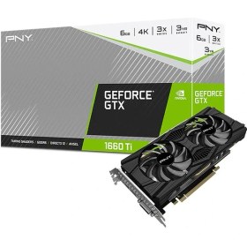 Resim PNY NVIDIA GTX 1660 Ti DUAL FAN 6GB GDDR6 192 Bit Ekran Kartı (RGB YOK) 