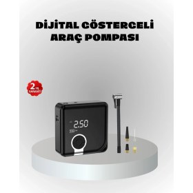 Resim Zenvia Dijital Ekranlı Şarjlı Hava Kompresörü 150 Psı Güçlü Motorlu 