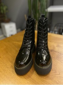Resim Agora Shoes Iç Yan Tarafından Fermuarlı Rugan Yüksek Topuklu Bot 