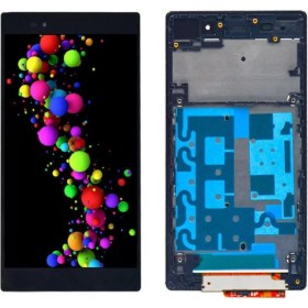 Resim Okyanustech Sony Xperia Z1 LCD Ekran Dokunmatik Siyah Çıtalı 