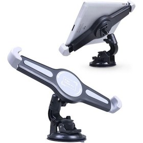 Resim Cbtx 7-11 İnç Tablet İçin 360 Döndürme Araba Kontrol Paneli Tablet Tutacağı Ön Cam Vantuz İpad Tutucu 