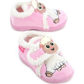 Resim Gezer Kız Çocuk Bebe Cırtlı Ayarlanabilir Günlük Okul Kreş Panduf Ayakkabı Pembe 