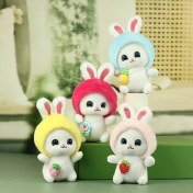Resim Dzjjna Yeni 1 Adet Dört Inç Iyi Şanslar Karikatür Peluş Oyuncak Bebek Anahtarlık Sevimli Bebek Anahtar Küçük Kolye Seti (Yurt Dışından) 