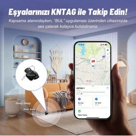 Resim Knmaster KNTAG 1 - Akıllı Takip Cihazı (Apple Uyumlu) 
