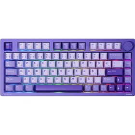Resim Philips EVNIA SPK8618 Mekanik RGB 81 Tuş USB/Bluetooth/2.4G Kablosuz Oyuncu Klavyesi Mor 