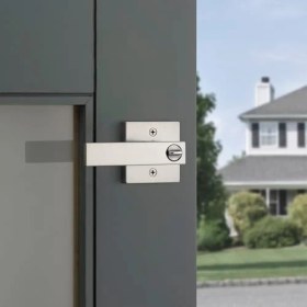 Resim NY Home Singapur Giriş Kapı Kolu Kilitli ve Anahtarlı, Güvenli Anahtarlı Ters Çevrilebilir Kol Dışı, Ön Giriş ve Yatak Odaları Için, Nikel, Seçmeye Dayanıklı Smartkey Rekey Güvenlik ve Microban 