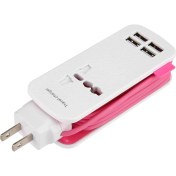 Resim Plmxsi 4usb Bağlantı Noktaları Çoklu Adaptör Ofis Seyahat Duvar Ac Şarj Cihazı Telefonlar Için Güç Fişi (Yurt Dışından) 
