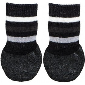 Resim Trixie Kaymaz Çizgili Desen Köpek Çorabı 2 Adet 