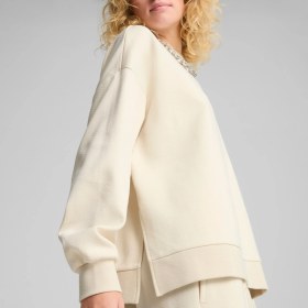 Resim Puma Wardrobe Essentıals Kadın Geniş Kesim Bisiklet Yaka Üst 