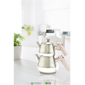 Resim Papatyam Burcu Çaydanlık Maksi Rosegold 