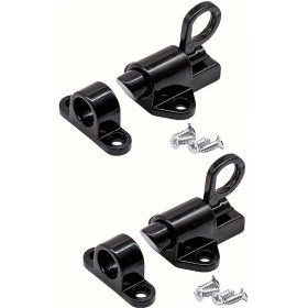 Resim Topshop1 Siyah 2 Adet Uçak Kilit Mandalı Alüminyum Otomatik Sürgülü Pencere Kapı Kiliti 