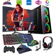 Resim COLLECT INTEL I5 3N 8GB 480GB SSD 4GB GTX1050TI 24" Monitörlü Oyun Bilgisayarı (Gaming SET) 