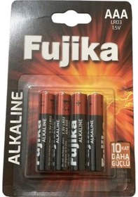 Resim Fujika Lr3 Aaa Alkalin İnce Kalem Pil 4'lü Paket 
