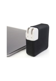 Resim Şarj Aleti Silikon Kılıfı Apple Uyumlu MacBook Air Pro Magsafe 1-2 45w Ve 70w İle Siyah 