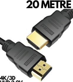 Resim HQ SPEED 20 Metre Altın Uçlu 4k 3d Uhd Hdmı 2.0 Kablo 
