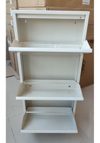 Resim Kaser Marka 3 Kapaklı Metal Ayakkabılık (539136099) Krem 