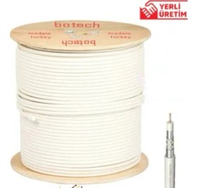 Resim Botech Rg6/U 4K Çanak Anten Kablo 30 Metre Yüksek Sinyal Kalitesi ve Dayanıklı Tasarım 