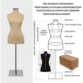 Resim Videolu Ürün-36 Beden Iğne Batabilen Terzi Mankeni Prova Mankeni 527200876 