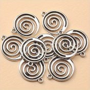 Resim 10/Paket DIY Antika Gümüş Rengi Sarmal Kolye Ucu Yabancı Aksesuarlar 