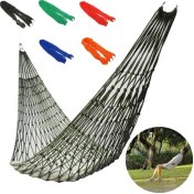 Resim Zyzqstore Dış Mekan Kalın Örgü Naylon Hamak, Çok Renkli Tek Hamak, Ev Dekorasyonu İçin Çok Renkli 