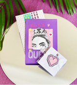 Resim Gift Moda Pink Queen Mini Albüm Ve Rozet Set 
