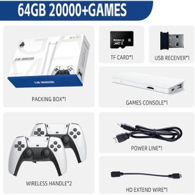 Resim M15 Retro Oyun Konsolu 64gb 20000+oyun 4k Yüksek Çözünürlüklü Retro Konsol 