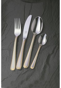 Resim Renate Mat Altın Solingen 96 Parça Kutulu Çatal Kaşık Bıçak Seti Altın 