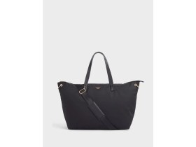 Resim Wanderer Siyah Naylon Seyahat ve Spor Çantası + Pouch 
