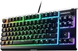 Resim steelseries Apex 3 TKL Türkçe Gaming Klavye Tenkeyless, 8 Bölge RGB Aydınlatma Türkçe QWERTY 