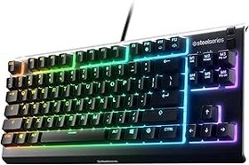Resim steelseries Apex 3 TKL Türkçe Gaming Klavye Tenkeyless, 8 Bölge RGB Aydınlatma Türkçe QWERTY 