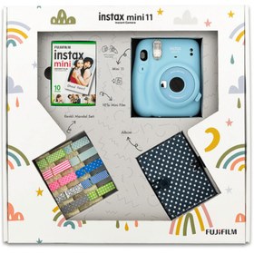 Resim Fujifilm Instax Mini 11 Bundle Box Mini Fotoğraf Makinesi Gökyüzü Mavisi 